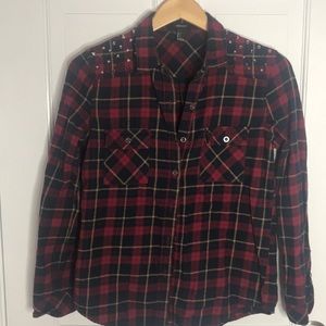 Forever 21 spiked flannel